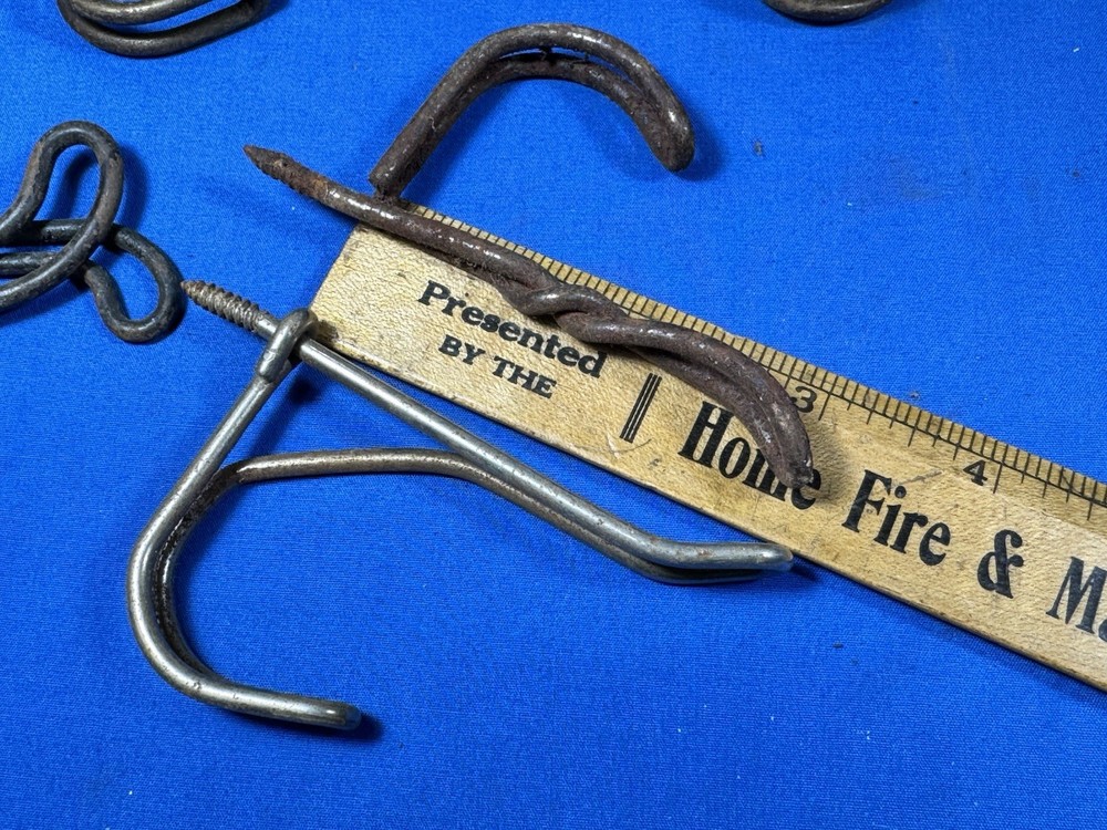 18 Vintage WIRE HOOKS w/ Threaded Ends & No Bends ~ Several Different Sizes