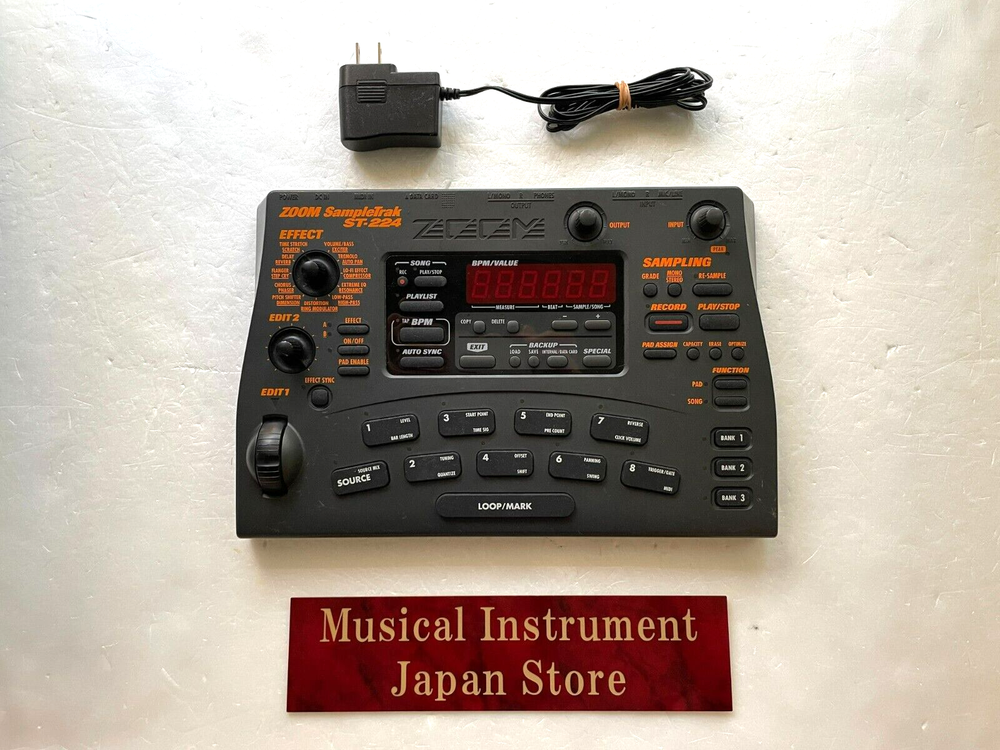 Zoom ST-224 SampleTrak Sampler with Adapter Used from Japan