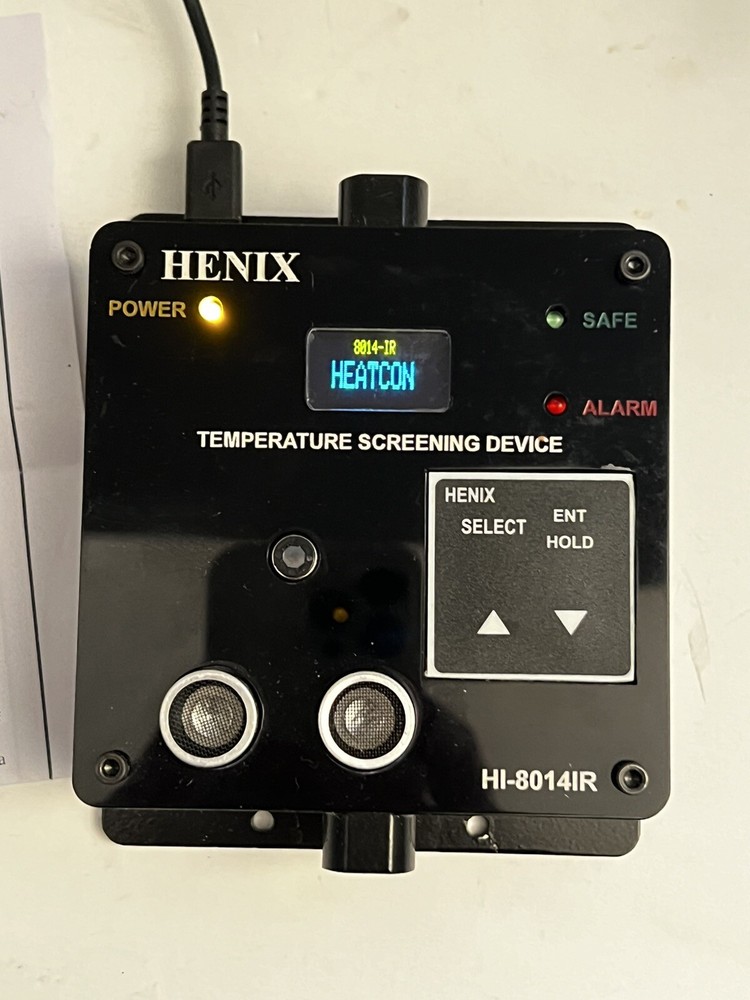 Henix Body Temperature Measurement Screening Device Wall /Tripod Mount USB 110v