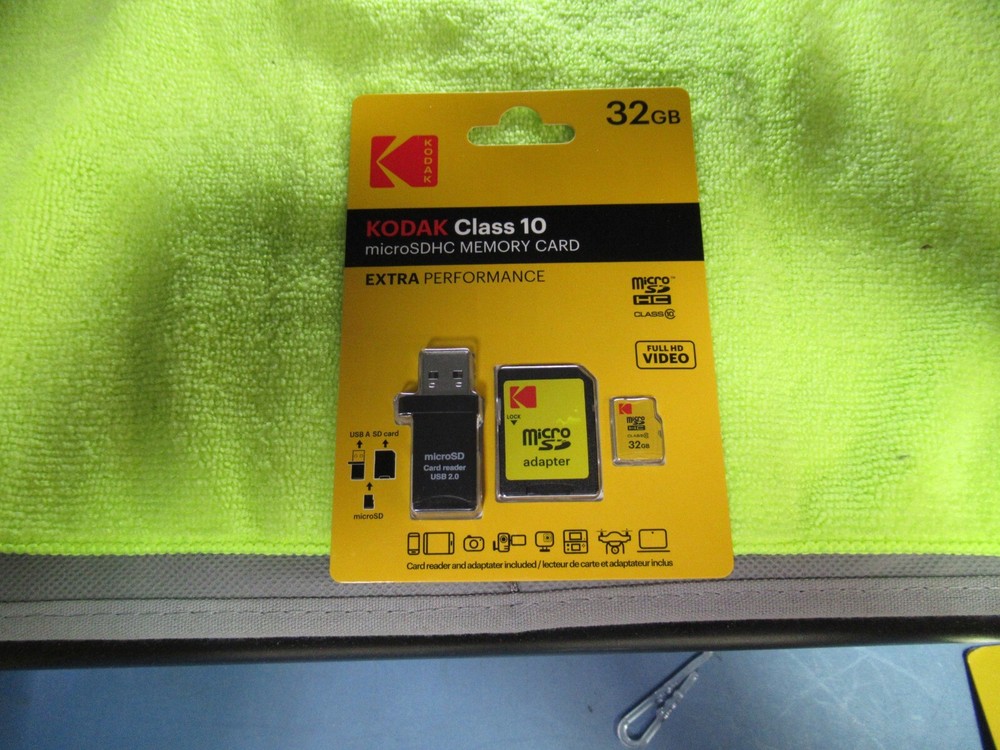 KODAK CLASS 10 MICRO SDHC MEMORY CARD 32GB WITH USB