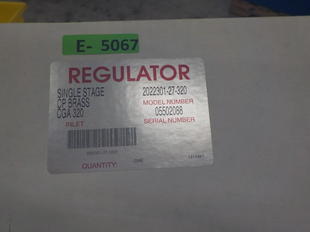 Regulator 2022301-27-320 single stage