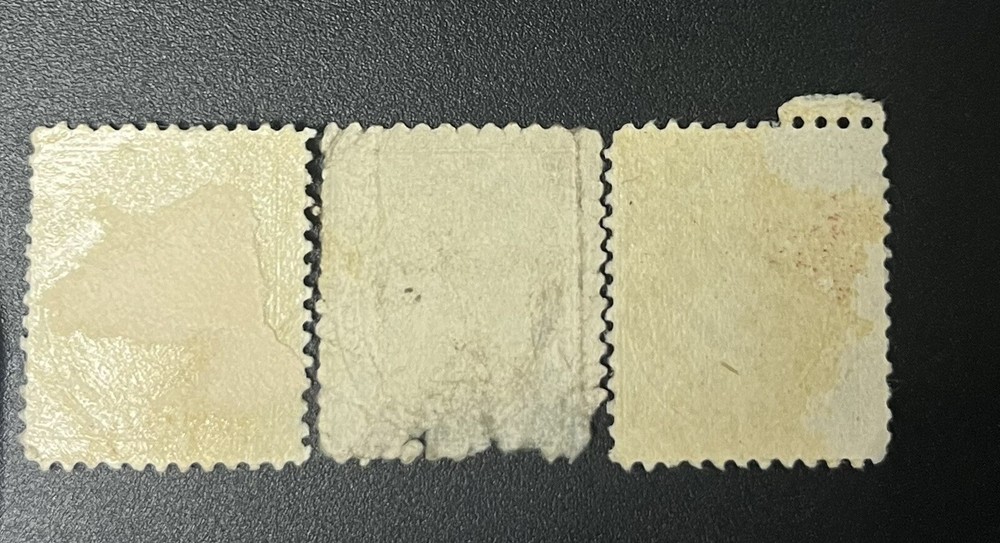 CANADA GV SG257, 2c deep green, USED. 3 Stamps