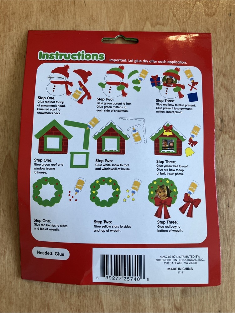 Foam Frames Christmas Craft Kit