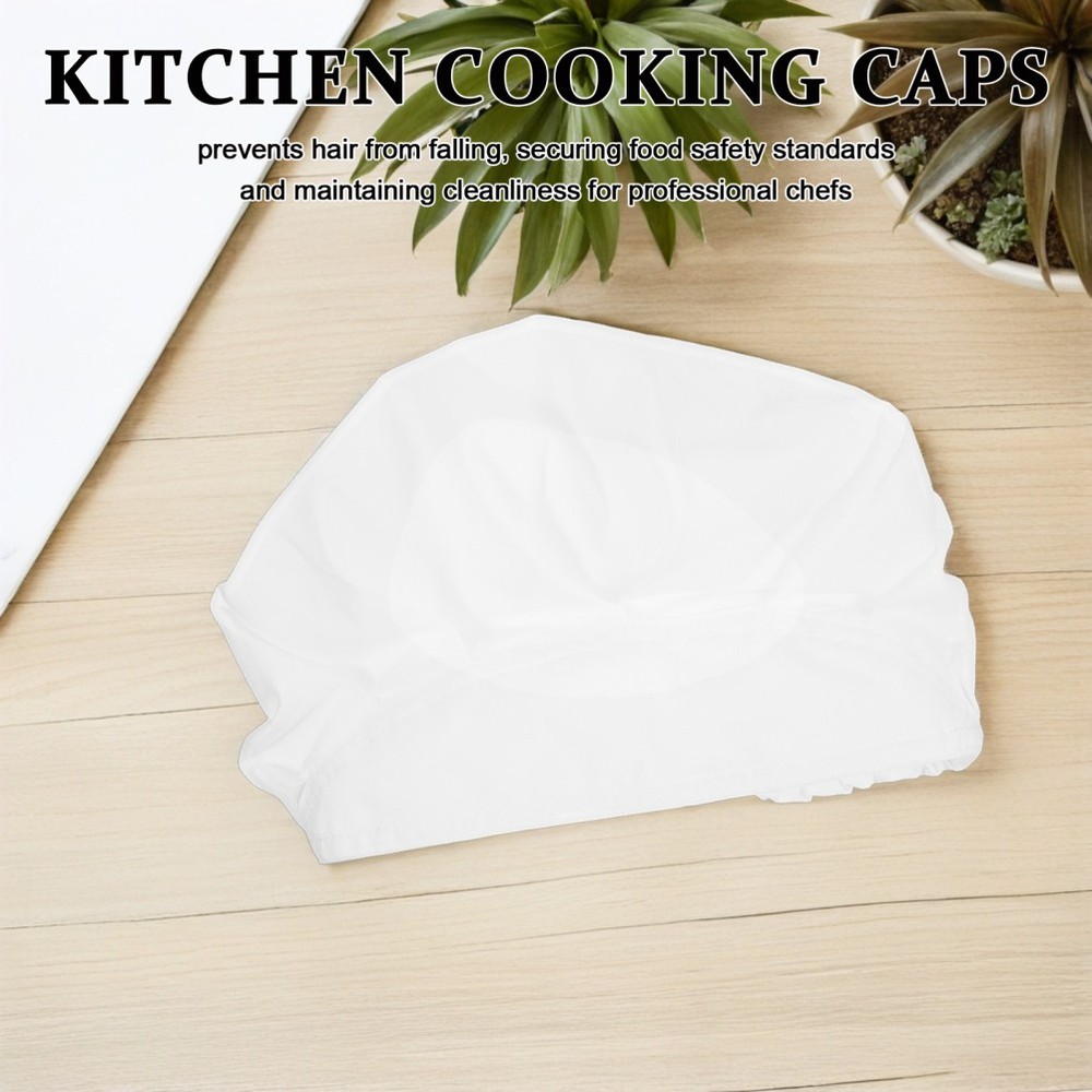2 Pcs Kitchen Hat Chef Skull Cap Cooking Caps for Women Comfortable