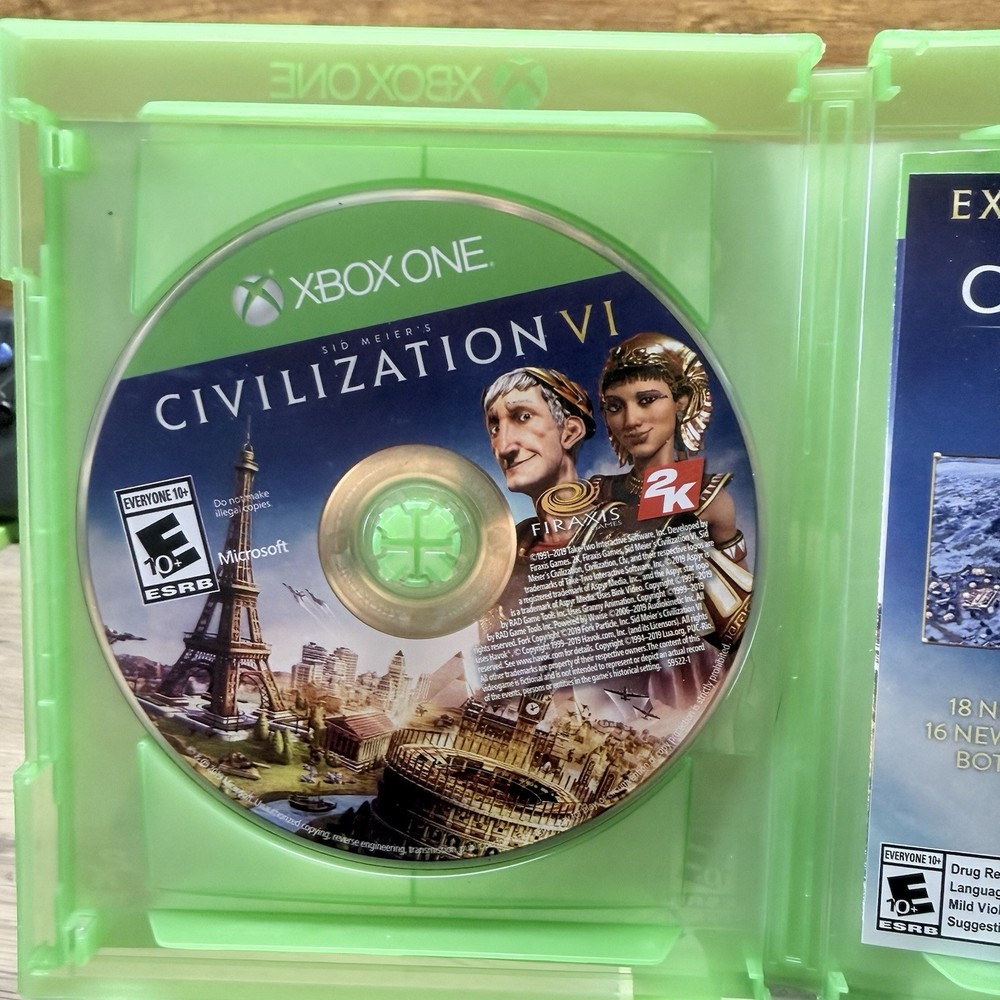 Sid Meiier’s Civilization VI Video Game (Microsoft Xbox One, 2019) Enhanced