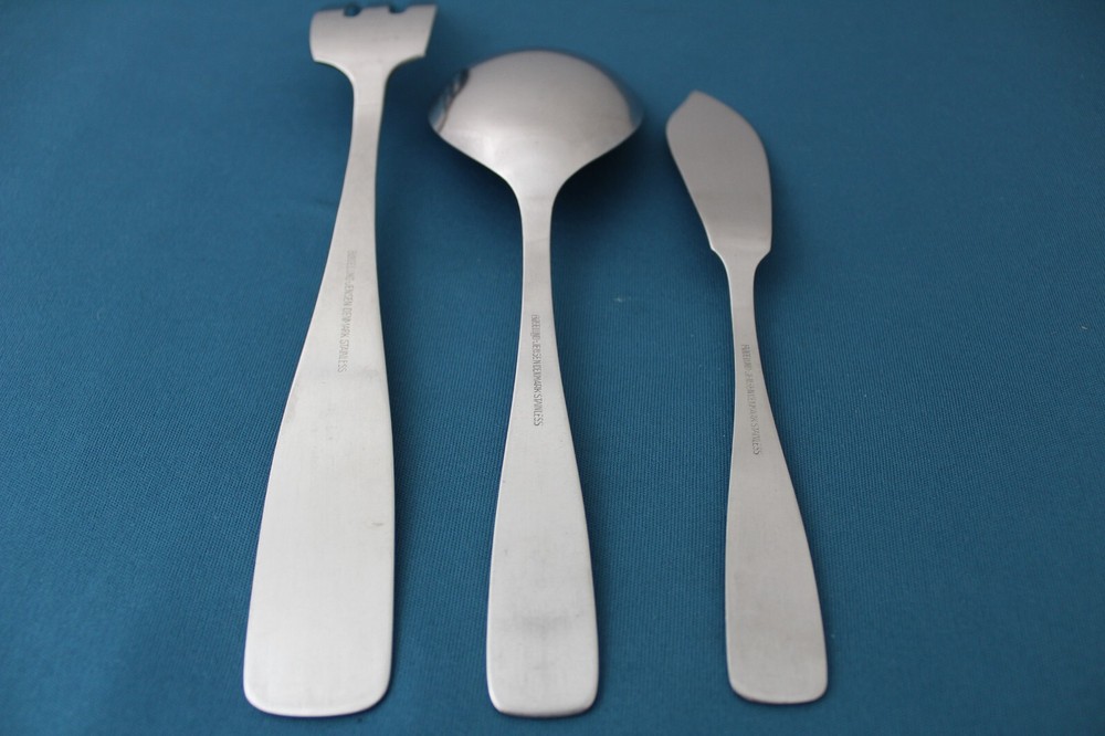 Bogelund Jensen Centa / BGJ1 Serving (3pc Set) Casserole Fork Satin Denmark