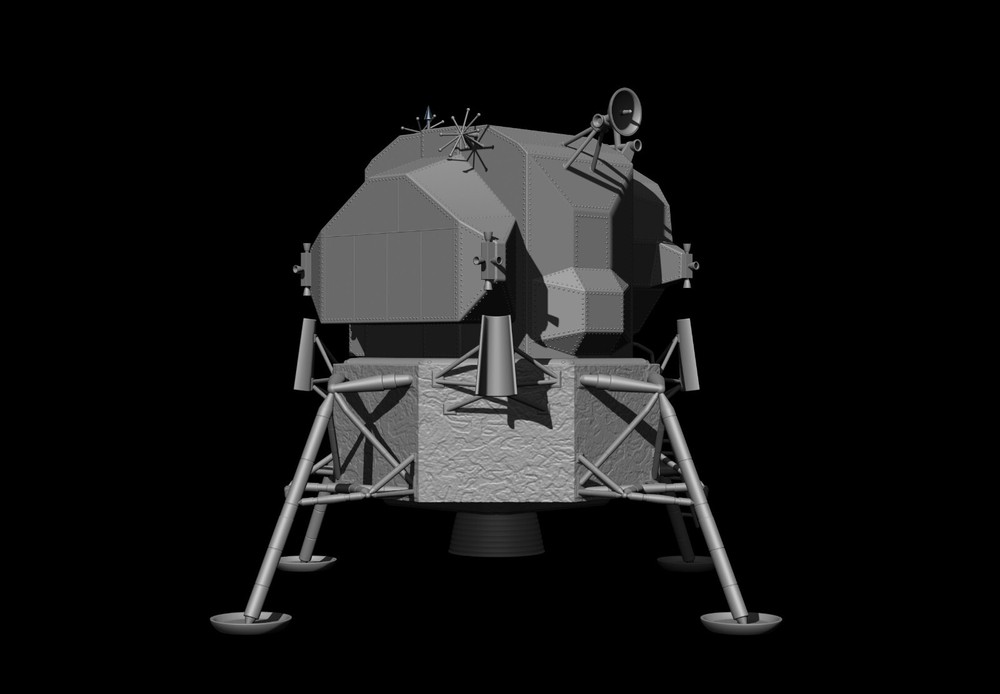 Lunar Module Apollo 11 - STL-OBJ FILES - FOR 3D printers