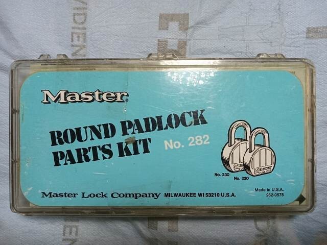 Vintage Master Lock Round Padlock Service Kit