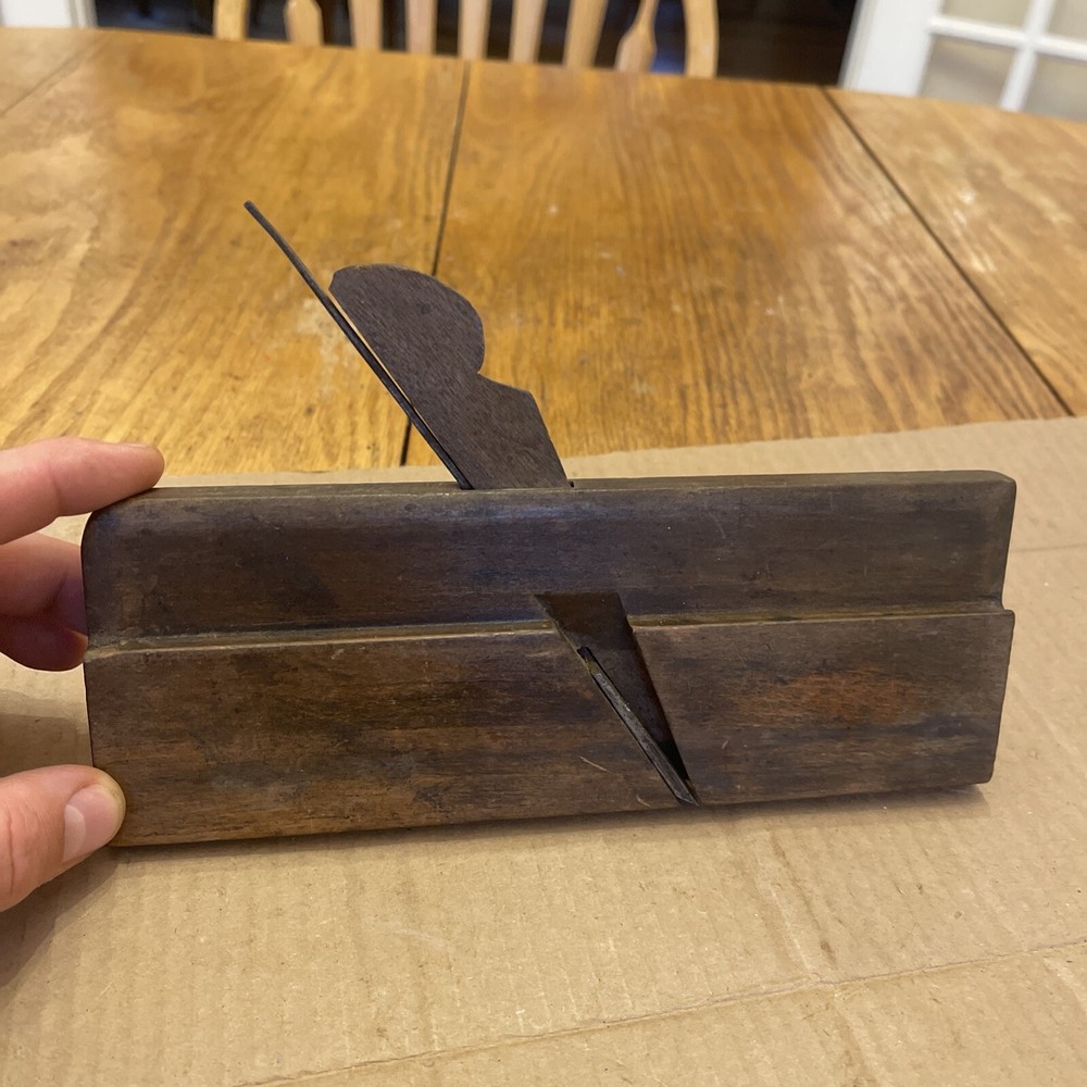 vintage planer woodwork tool Stamped Malloch Perth Mitchell