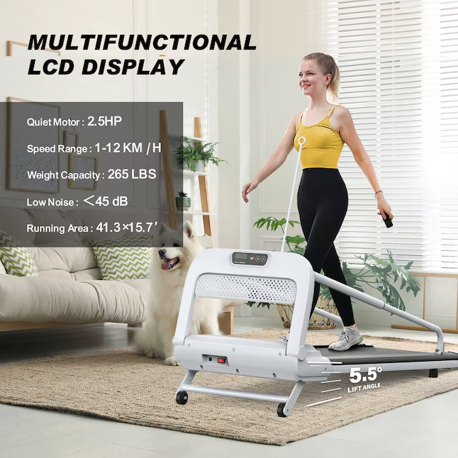 Misopily Pet Treadmill 2.5HP Foldable Dog Running Machine Adjustable Speed