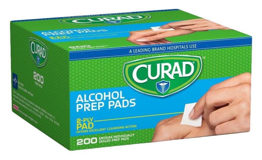 Curad Alcohol Swabs, 200/ 1 Box