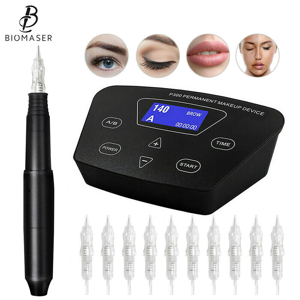 Permanent Makeup Machine - BIOAMSER Permanent Makeup Tattoo Machine Kit with Pen
