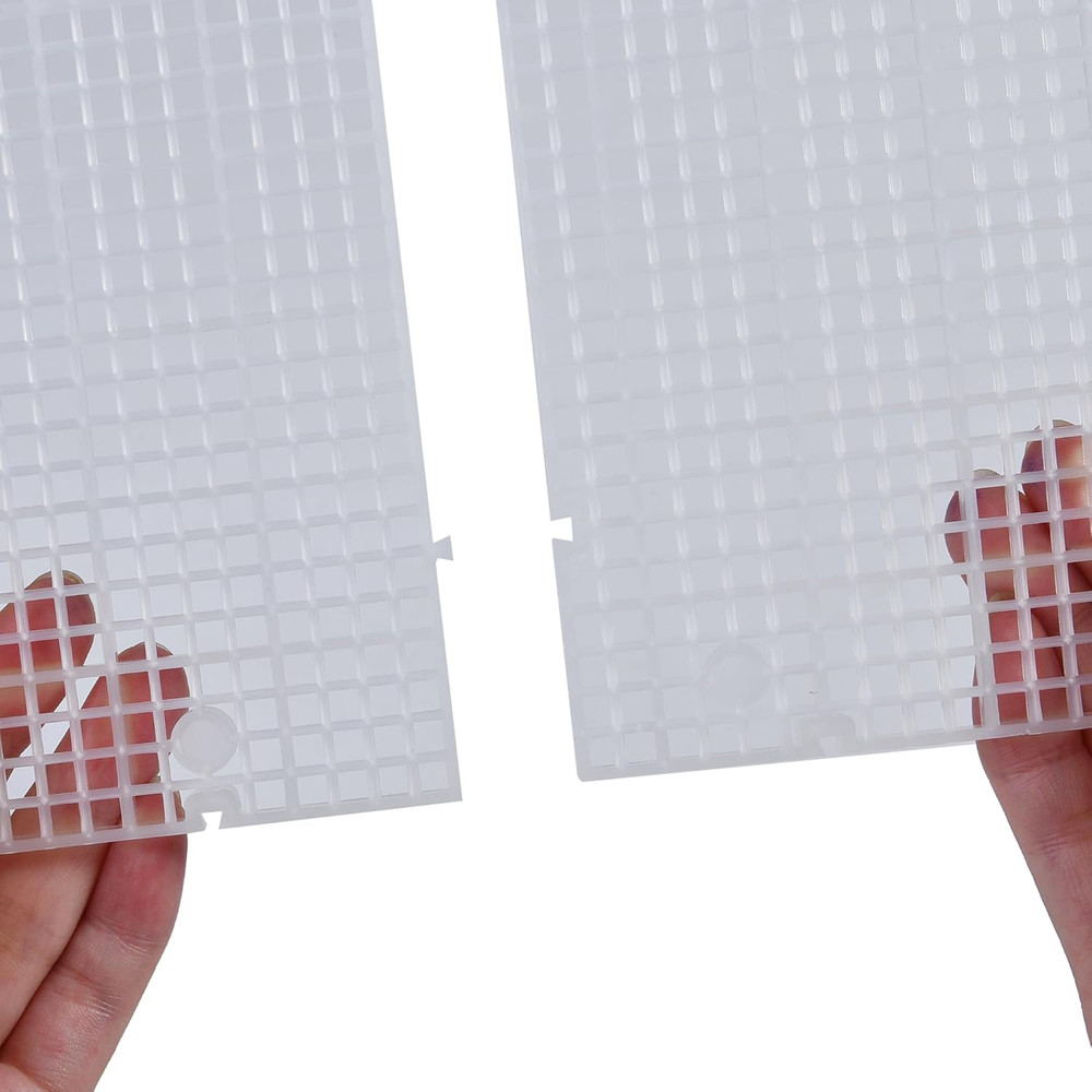Plastic Grid Divider Tray Egg Crate Louvre Aquarium Fish Tank Bottom Isolation w