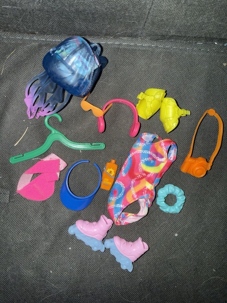Barbie Doll Accessories Roller Blading Lot
