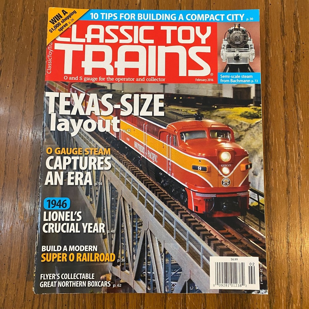 Complete 2016 Classic Toy Trains Magazine Collection – Kalmbach – 9 Issues