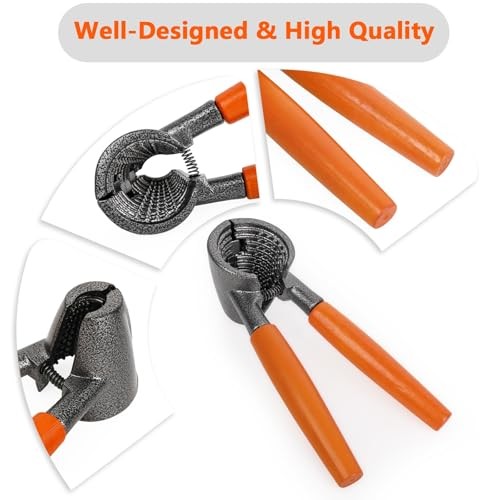 2Pack Nut Crackers Heavy Duty Nutcracker For Pecan Walnuts, Hazelnuts, Brazil