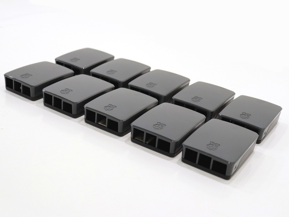10x Lot Raspberry Pi 4 Model B Case (Black/Gray)