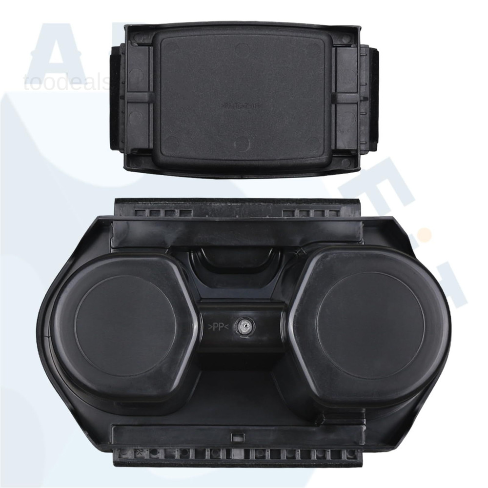 Civic Cup Holder Insert & Coin Tray for Center Console Black