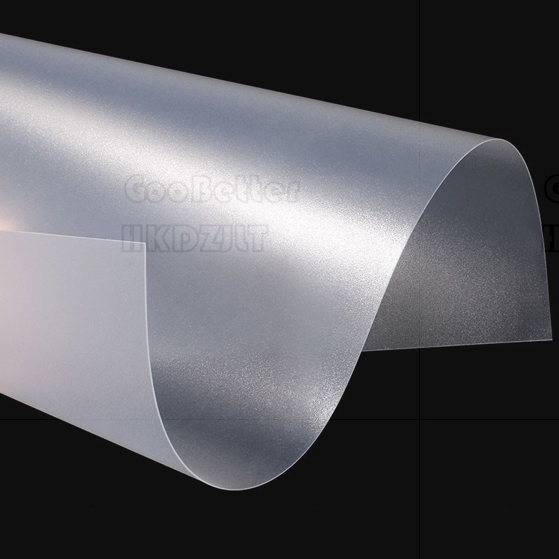 Frosted Translucent PVC Plastic Sheet Thin Clear 0.3mm - 2mm Thick Plastic Panel