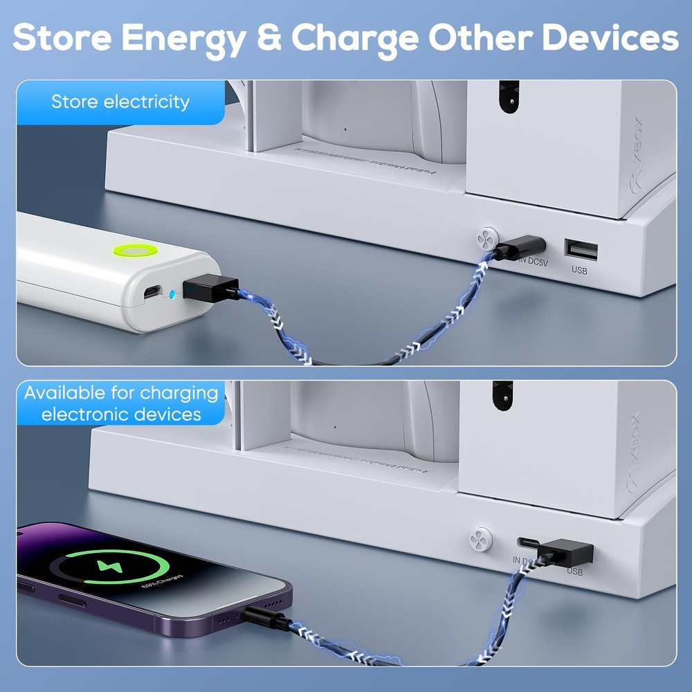 Vertical Cooling Stand Charging Station for Xbox Series S Console & Controller