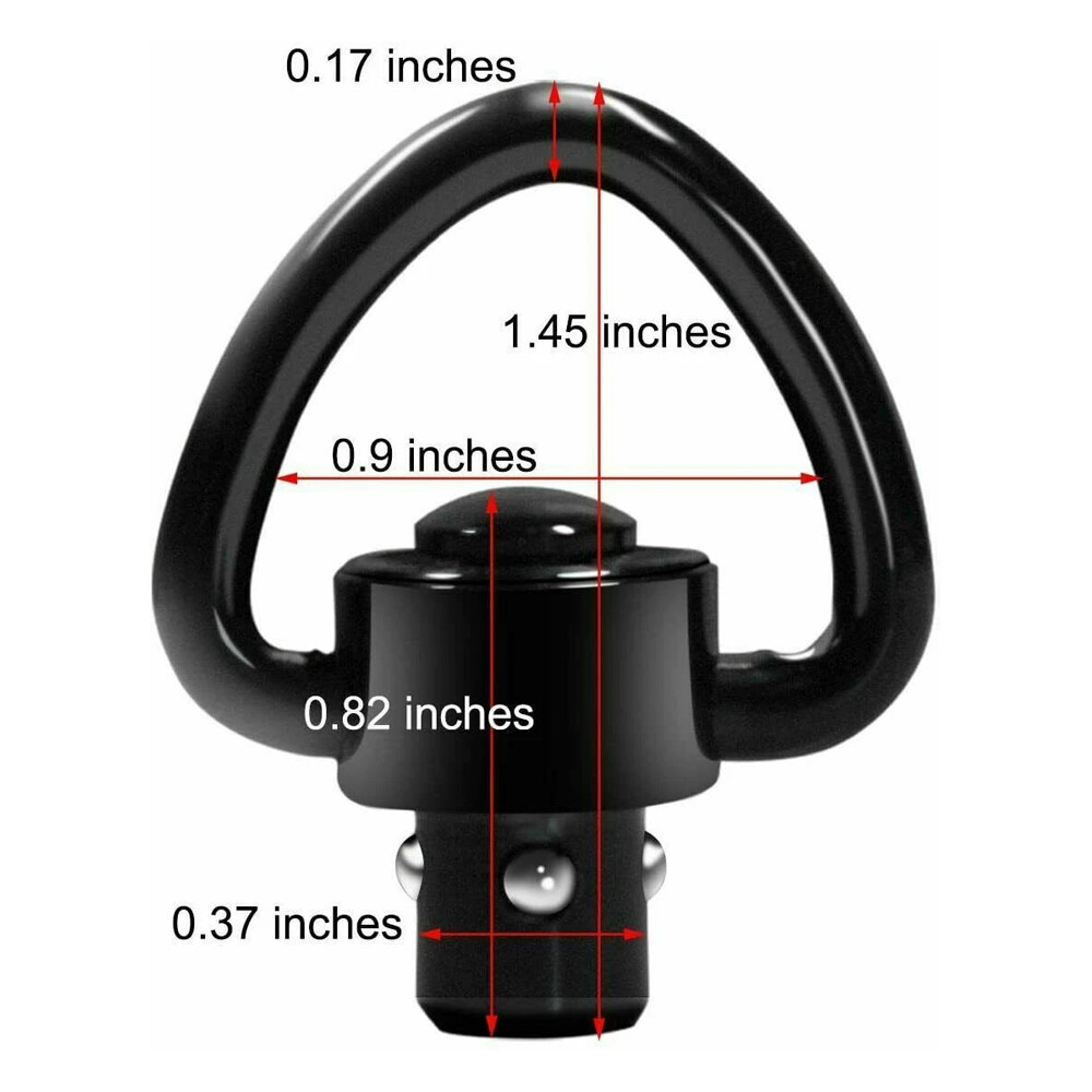 Push Button Quick Release Detachable Sling Swivel Mount Tactical Sling QD Loop
