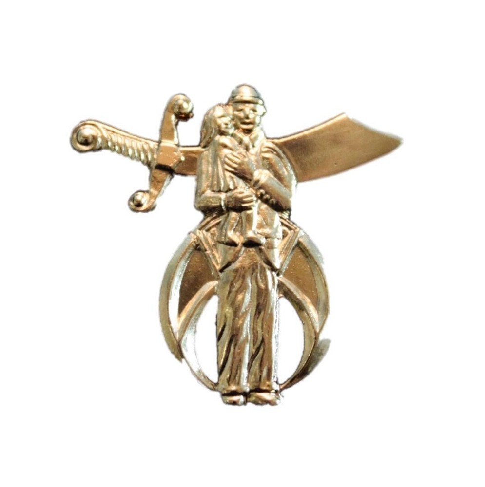 Shriners Editorial Without Words Masonic Lapel Pin