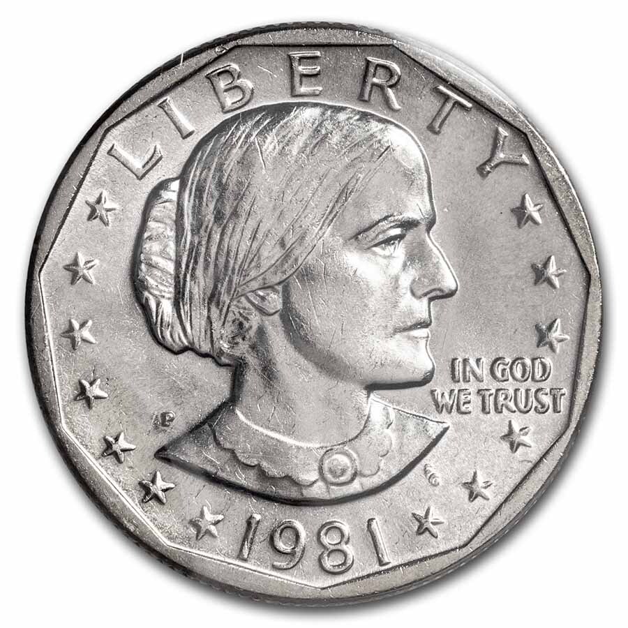 1981-P Susan B. Anthony Dollar BU