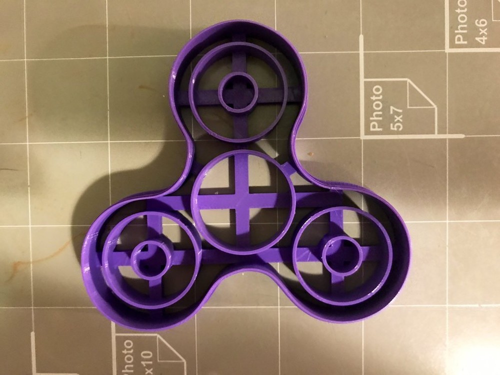 Fidget Spinner with details Cookie Cutter