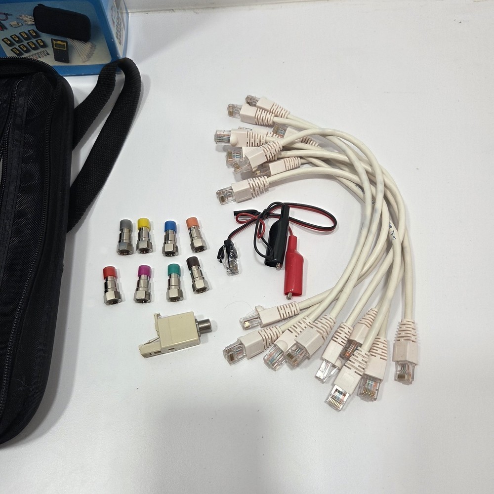 IDEAL LINK MASTER PRO Network Cable Tester In Carrying Case Model #33-825