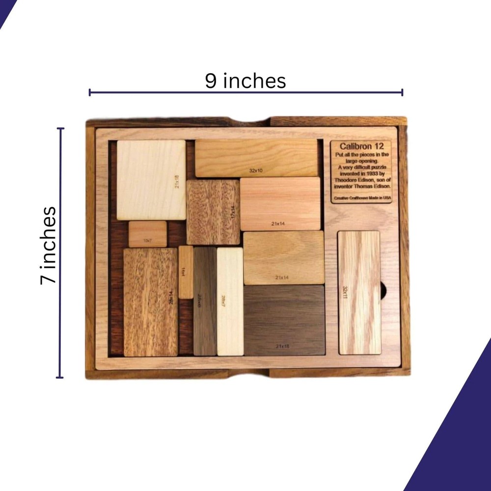 Calibron 12 Puzzle | Impossible Brain Teaser for Adults