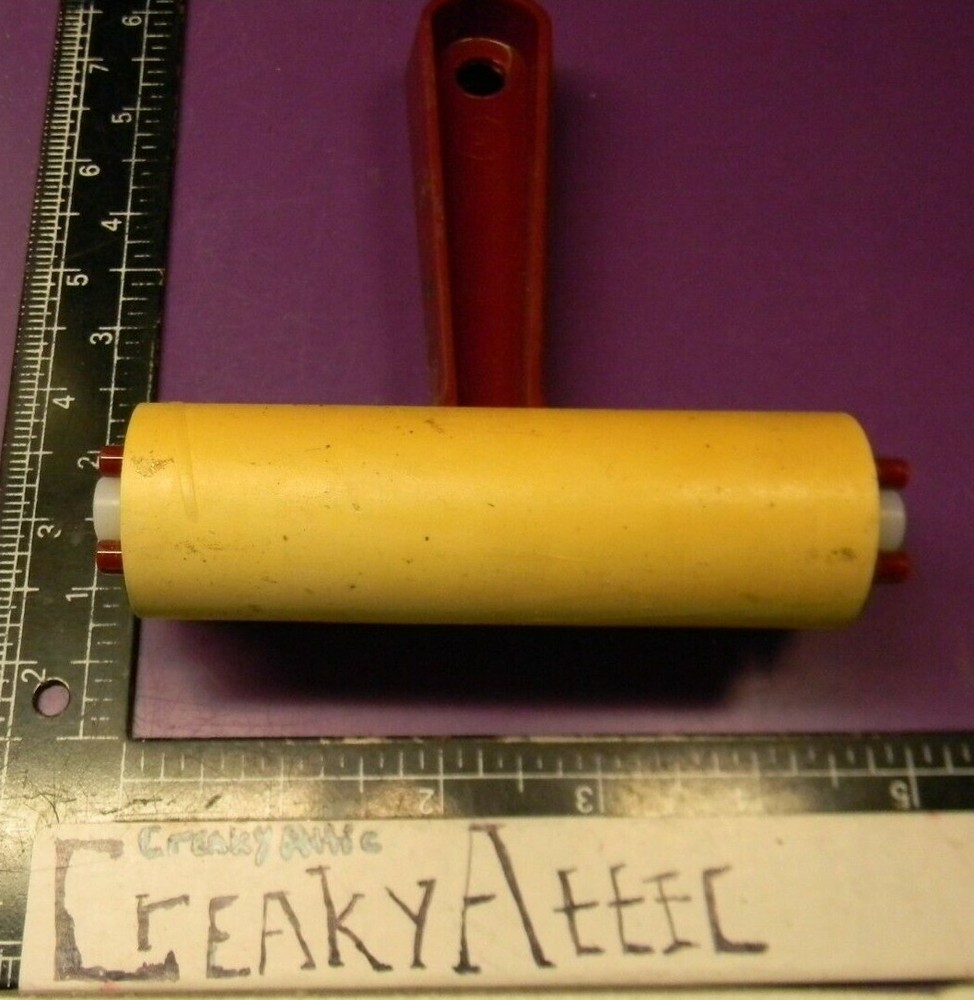 SPEEDBALL ROLLER SOFT SOLID 4 INCH BRAYER TEXTURE EMBOSS CREAKYATTIC