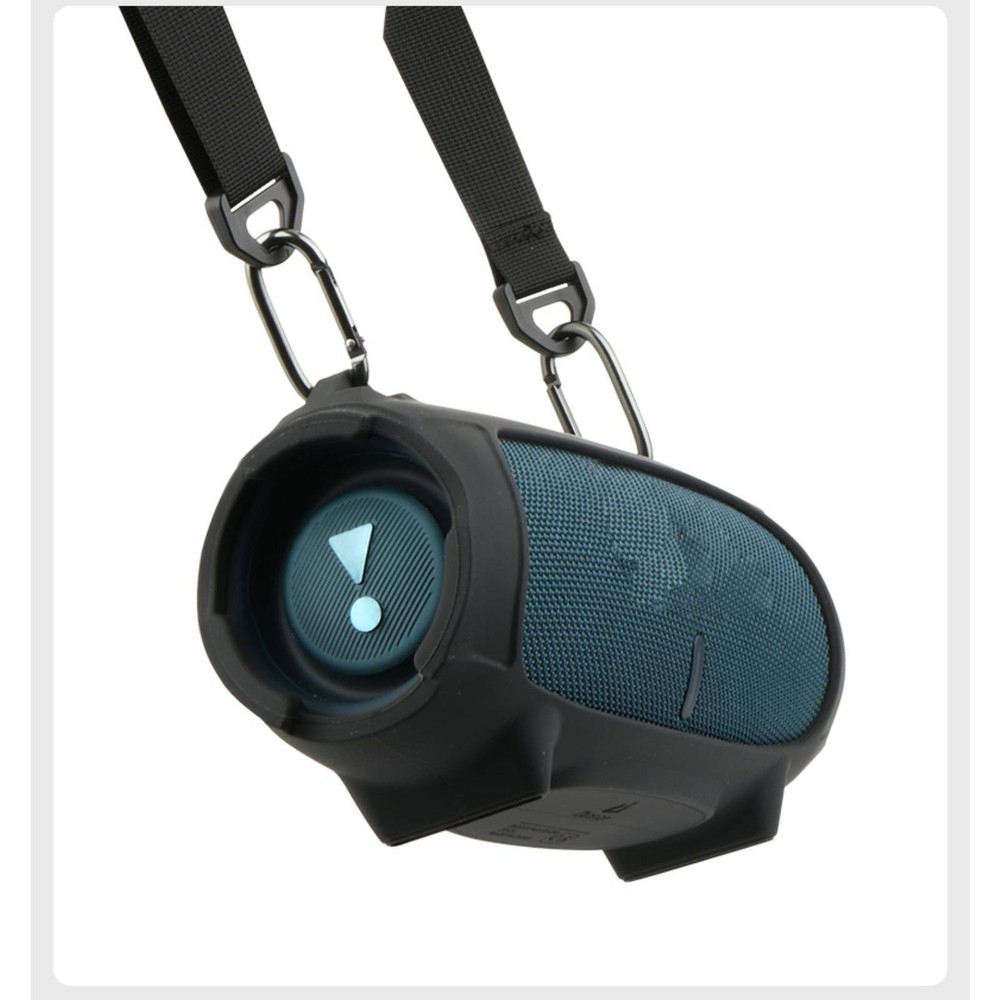 For JBL charge5/5 WiFi Bluetooth Speaker Silicone Protective Case+Shoulder Strap