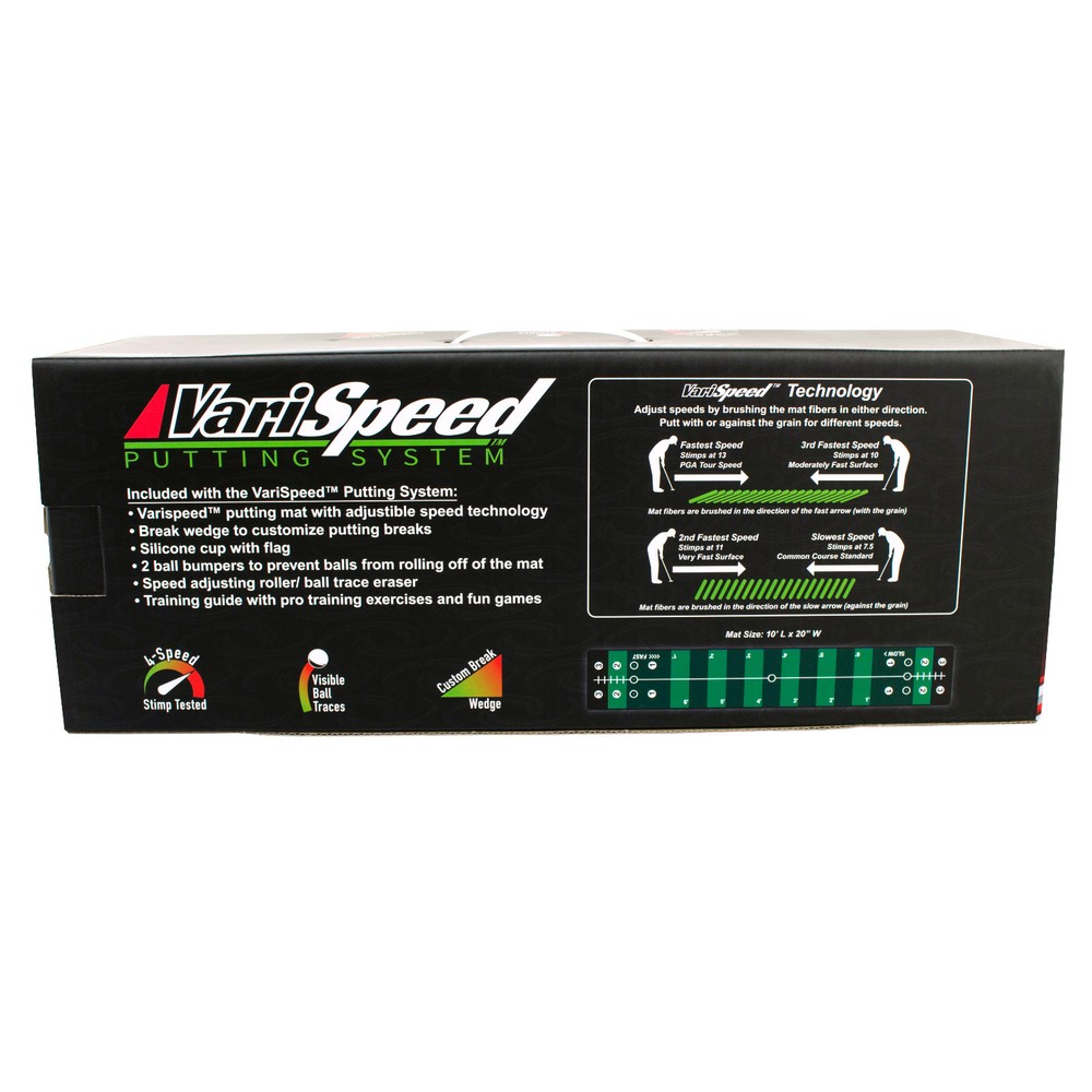 VariSpeed Golf Putting System - Practice 4 Different Speeds On One Mat!
