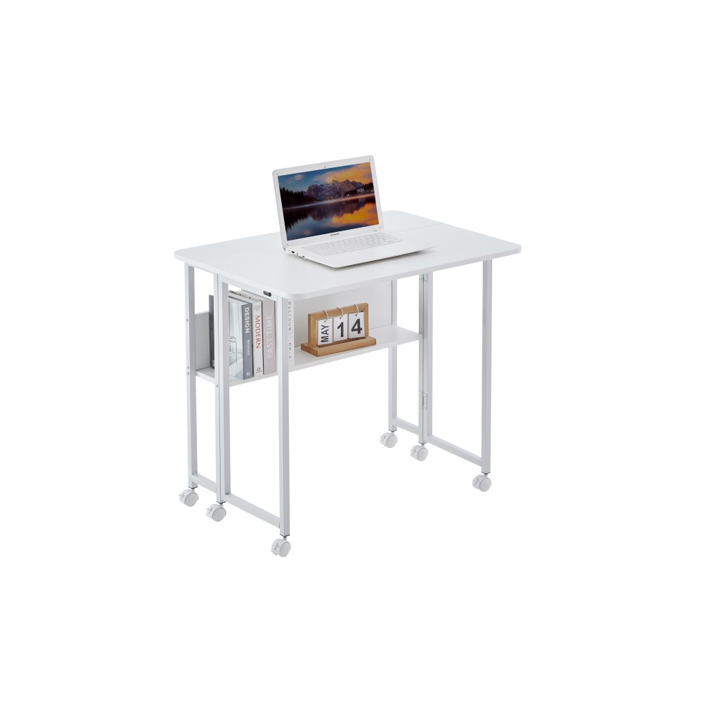 Foldable Desk-Compact Writing/Computer Table-Small Space Solution,Lightweight