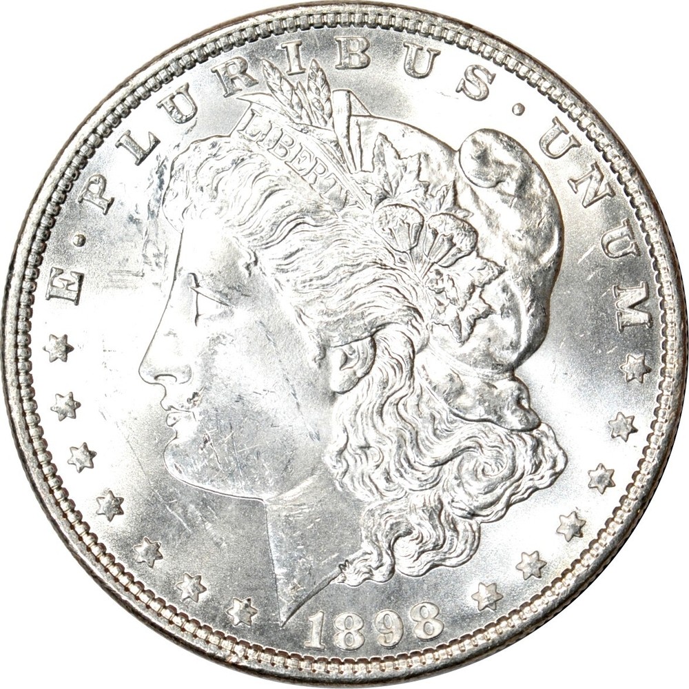 1898 $1 Morgan Silver Dollar Choice UNC K18774