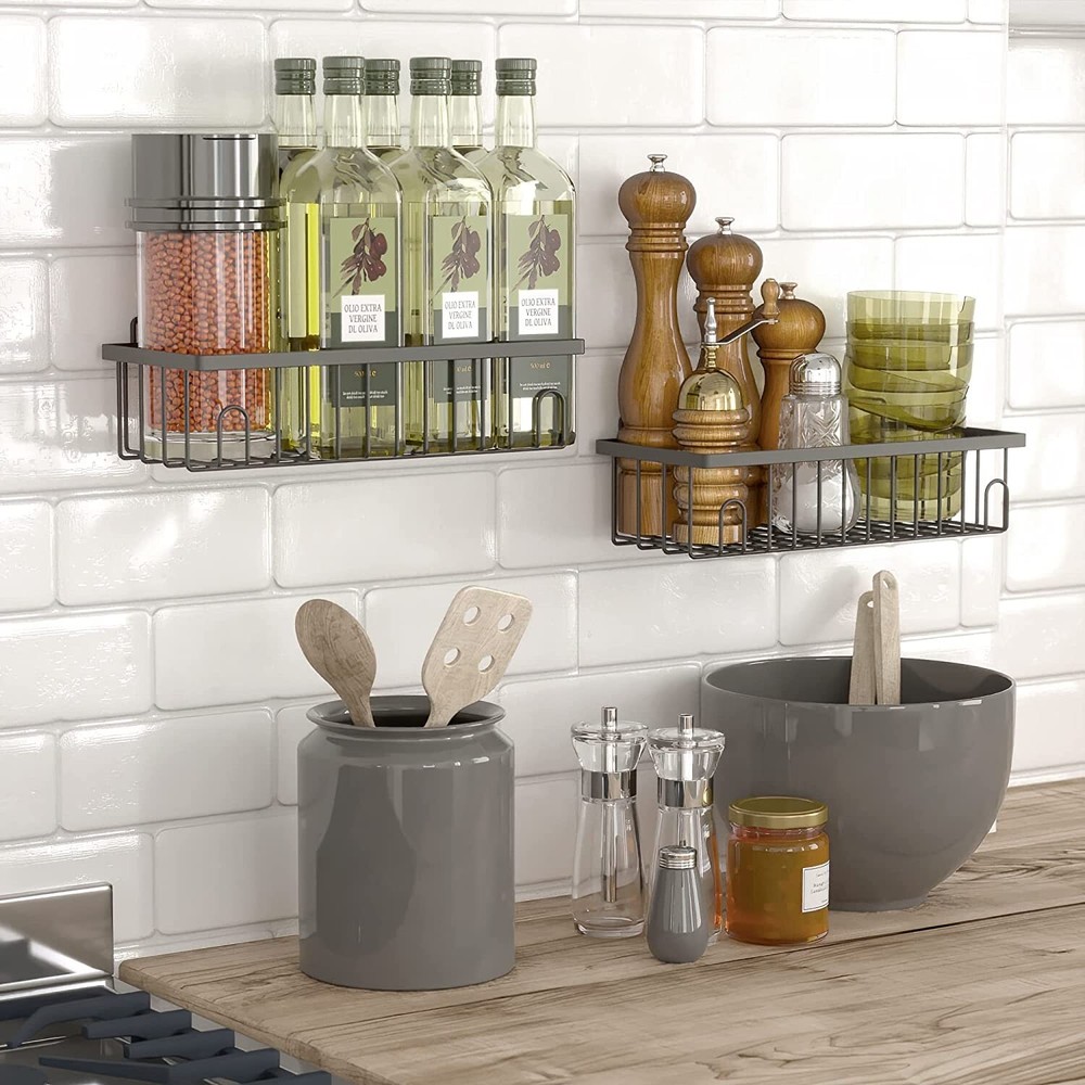 2 PCS Shower Caddy 4 PCS Adhesive Sticker Replacement Hook-B8