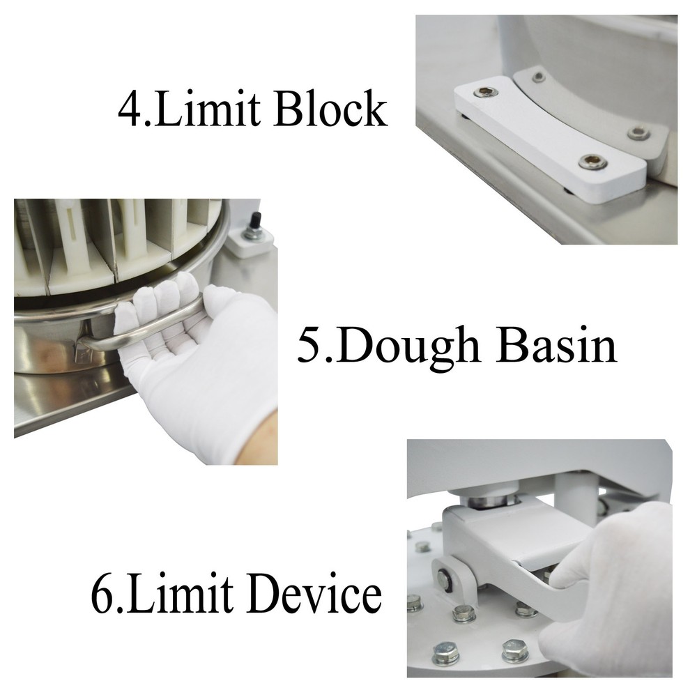 Commercial 40 Pieces Manual Dough Divider Cutter Quantitative Bakery Machine