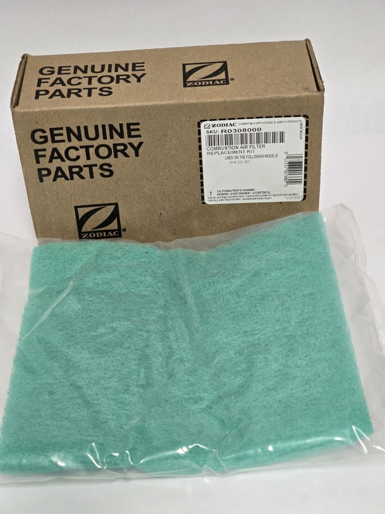 ZODIAC R030800 COMBUSTION AIR FILTER , REPLACEMENT KIT