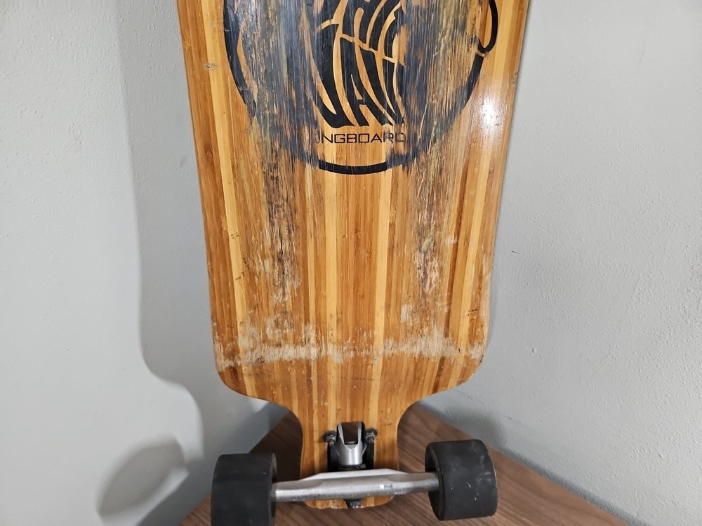 White Wave Longboard Skateboard Warrior 38”
