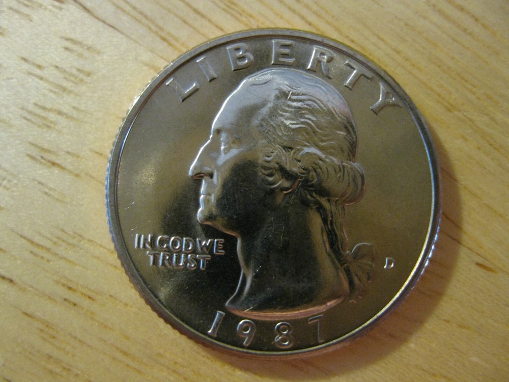 1987 D Washington Quarter Dollar Gem++ BU!