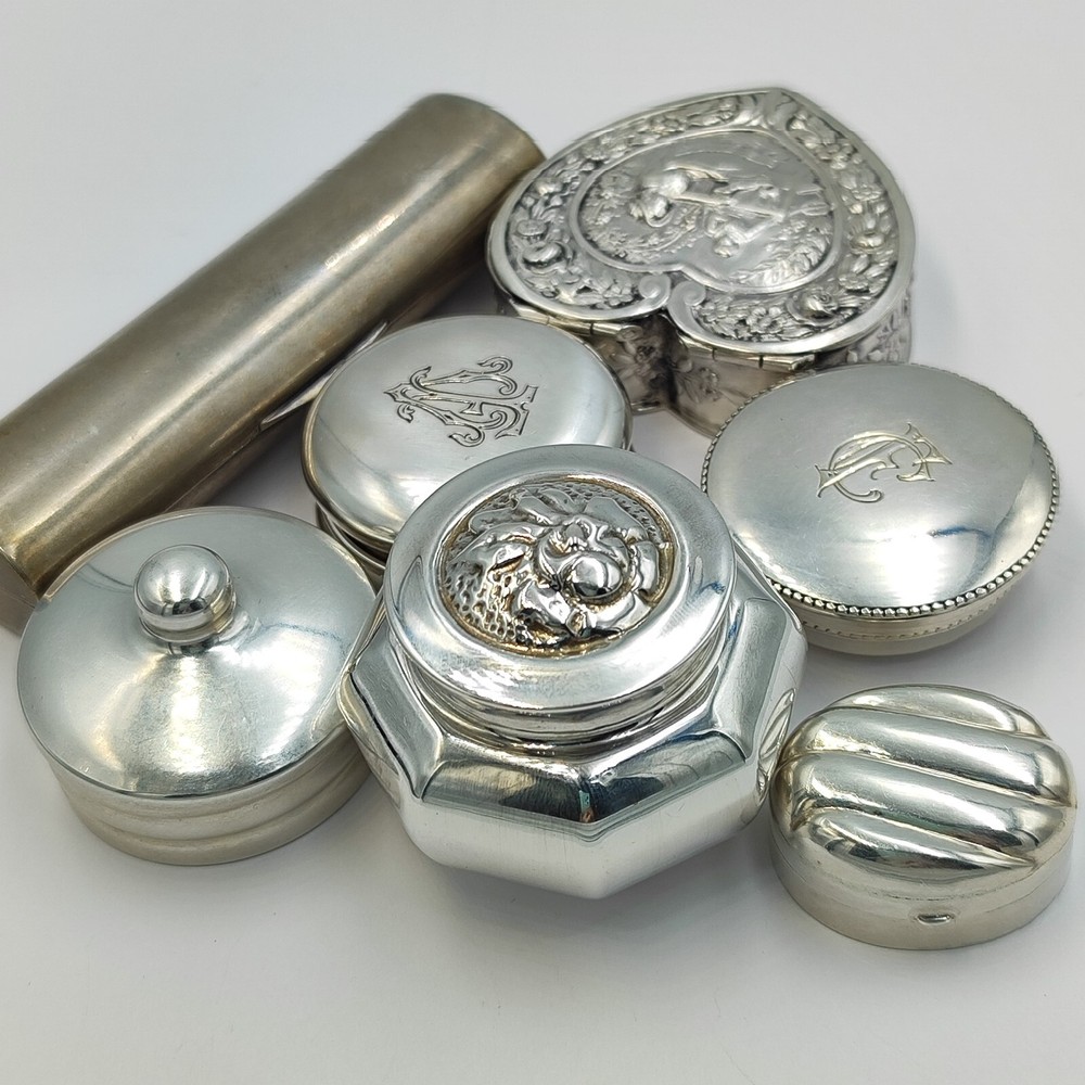 Vintage Silver Pill Box.Tablet box, 1990s, 20.8 g.