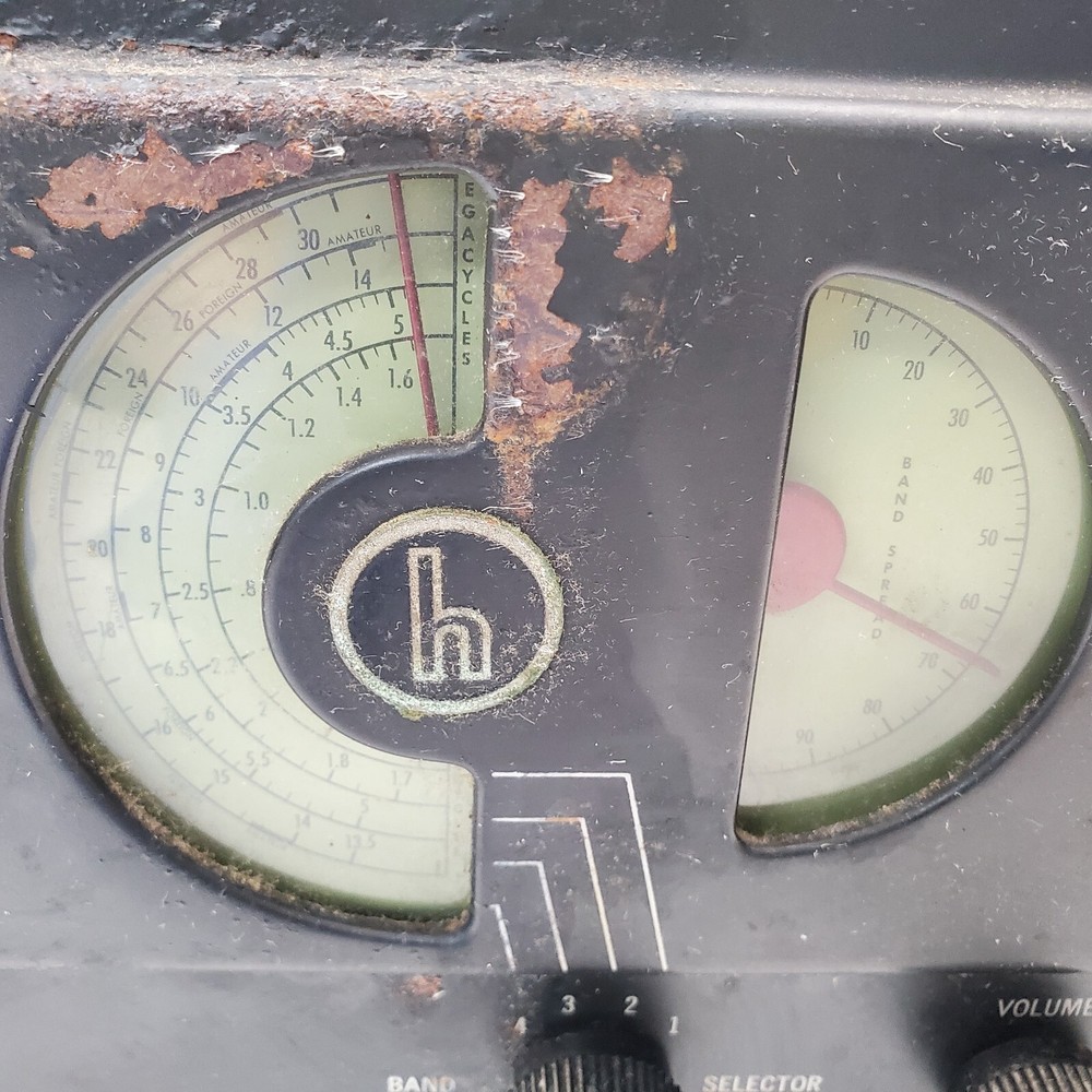 Vintage Hallicrafters S-38A Ham Shortwave Communications Receiver