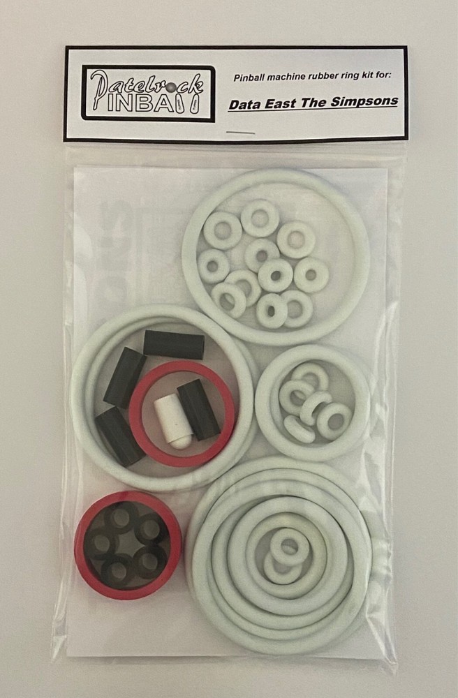 1990 Data East The Simpsons Pinball Machine Rubber Ring Kit