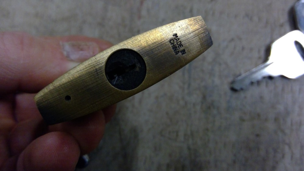 Abus 55/50 Brass Padlock Key Steel Shackle Security Lock