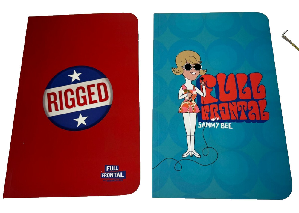 FULL FRONTAL Samantha Bee RIGGED 2 PACK LINED NOTEBOOK 2 PACK  ELECTION