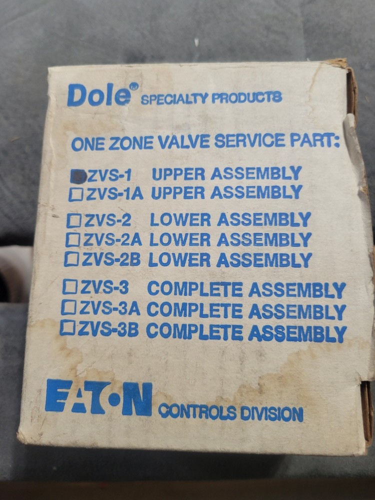Dole ZVS-1  Upper Assembly Zone Valve