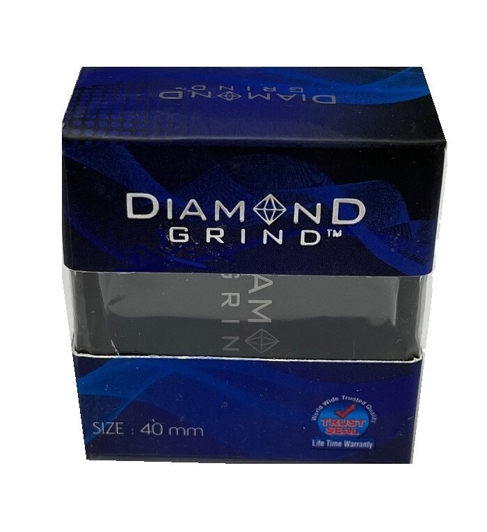 Diamond Grind 2 part Herb Grinder Black 1.5"
