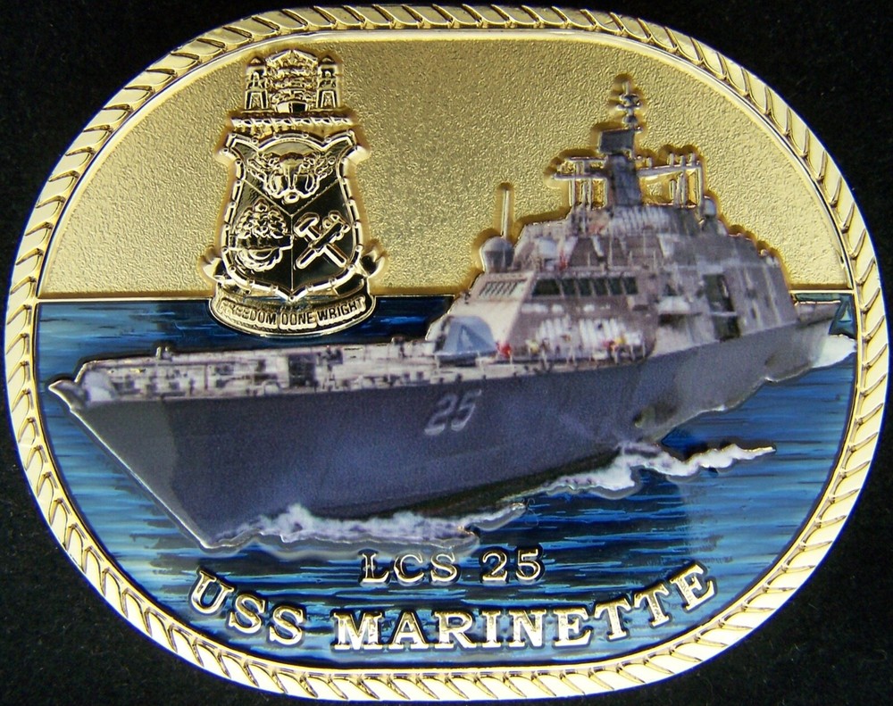 USS Marinette LCS 25 Navy Challenge Coin