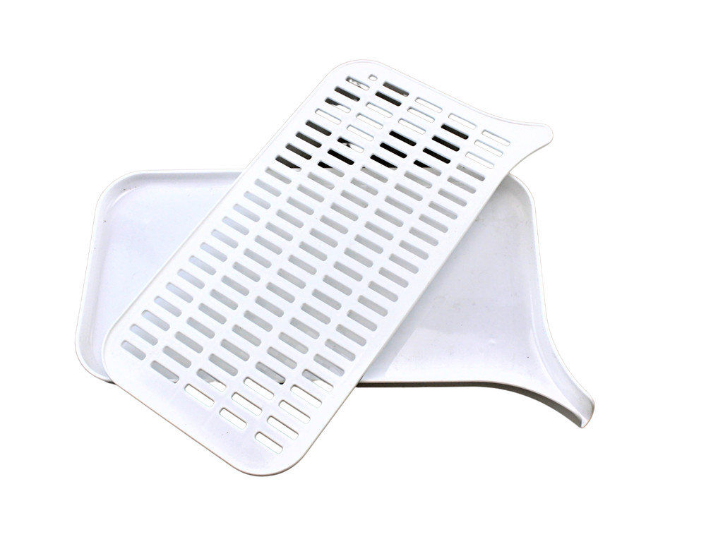 Multi-Purpose Kitchen Draining Sink Tray with Draining Spout - BPA-Free