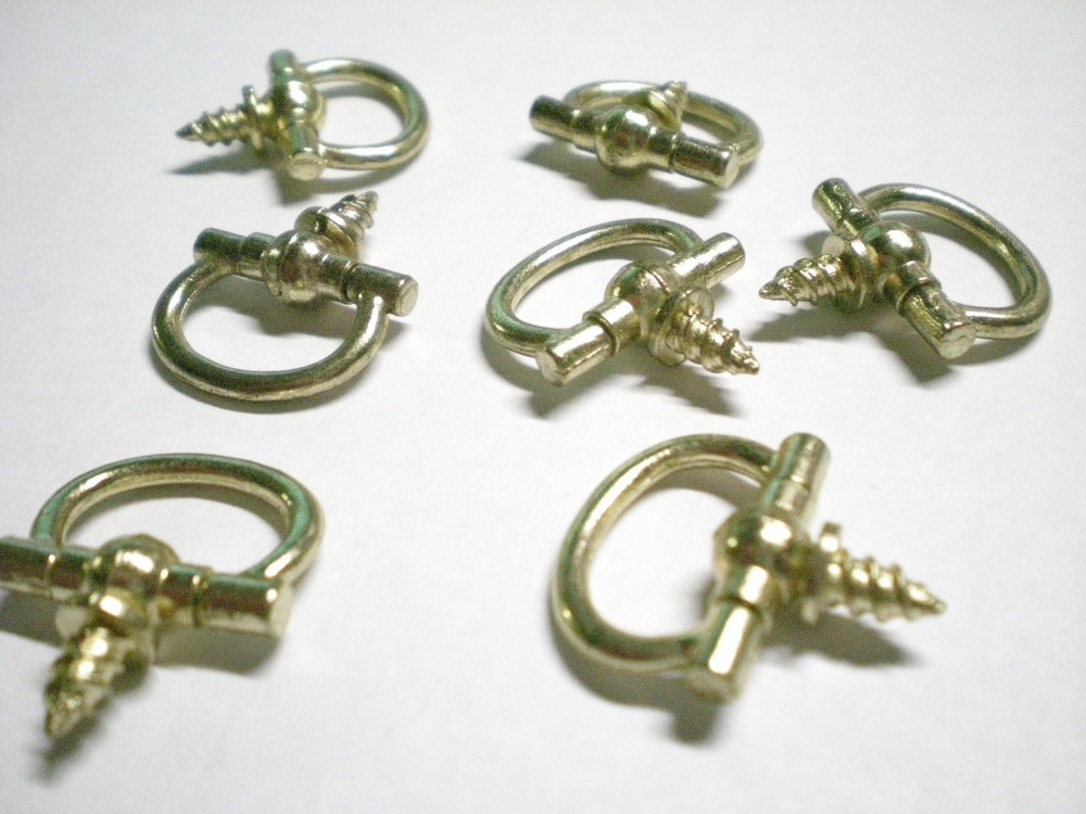Shadow Box/Frame Swivel Top Ring Hanger Pull Bright Finish 25 pack SIZE 3/4"